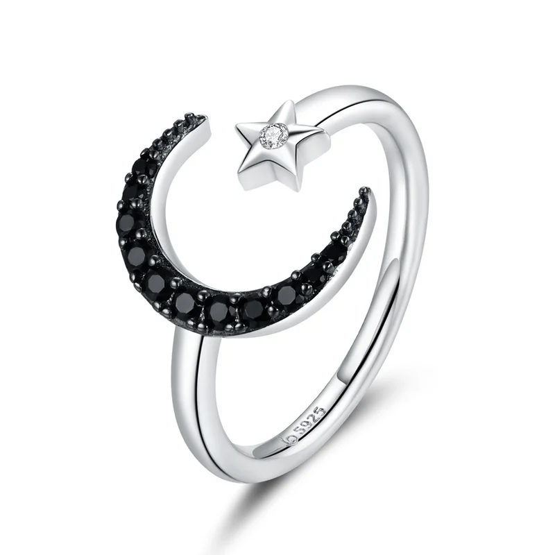 Authentic 925 Sterling Silver Mysterious Star & Moon Finger Rings for Women Adjustable Free Size Fine Jewelry JBSR00137
Authentic 925 Sterling Silver Mysterious Star & Moon Finger Rings for Women Adjustable Free Size Fine Jewelry JBSR00137