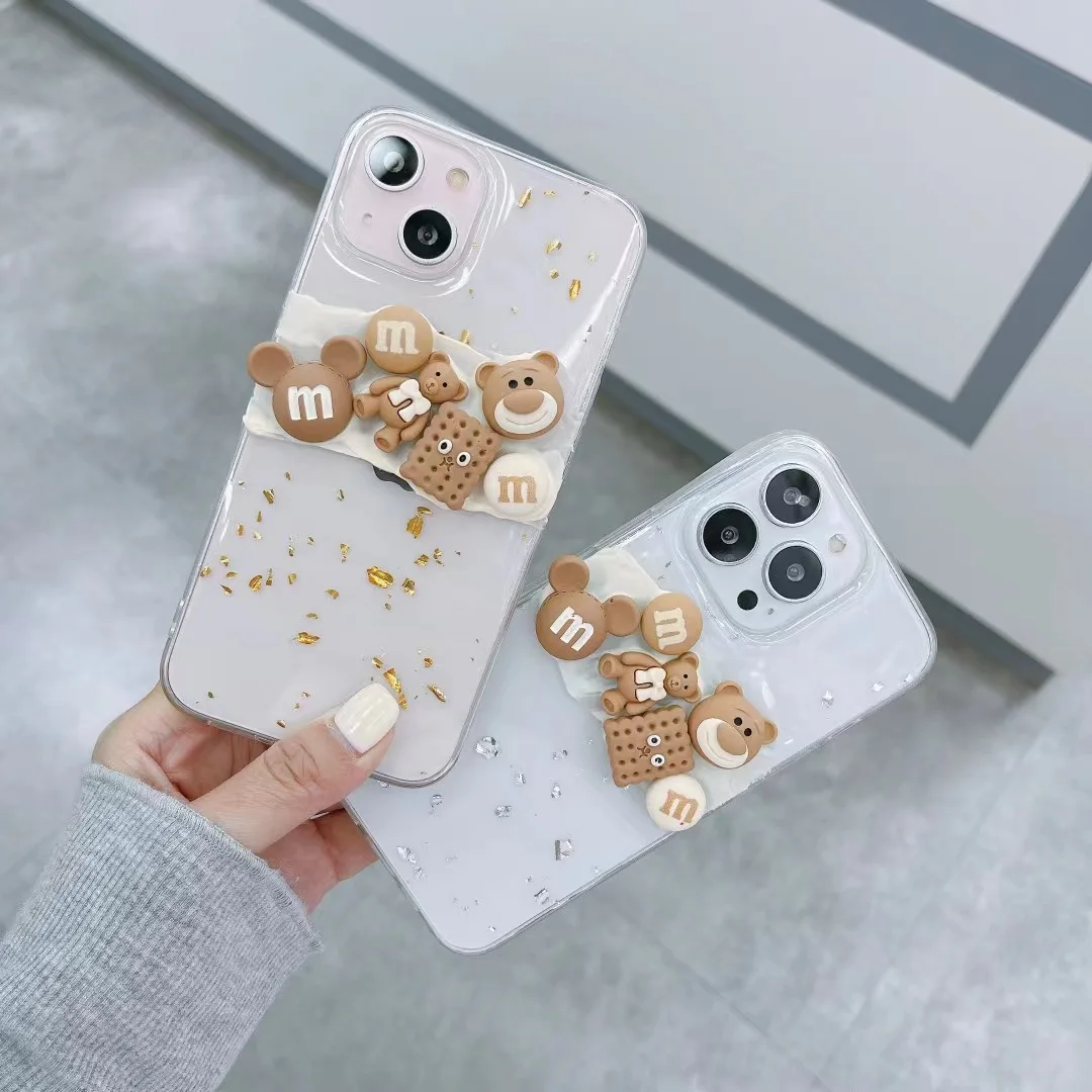 3D Cartoon Chocolate Beans Bear Soft Phone Case for iphone 13 11 12 Pro Max X XR XS 7 8 plus SE 20 Camera Protective Cute Cover
3D Cartoon Chocolate Beans Bear Soft Phone Case for iphone 13 11 12 Pro Max X XR XS 7 8 plus SE 20 Camera Protective Cute Cover