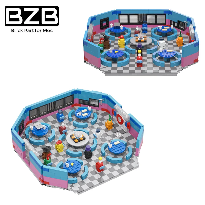 BZB MOC Game Characters Space Aliens Between Us Restaurant Building Model Decoration House Shop Building Blocks Kids Toys Gifts
BZB MOC Game Characters Space Aliens Between Us Restaurant Building Model Decoration House Shop Building Blocks Kids Toys Gifts