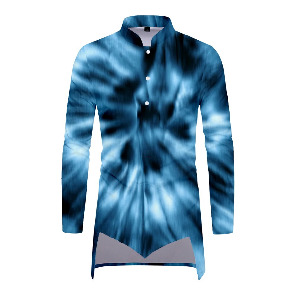2021 New Tie-dye 3D Printing Small Stand-up Collar Mid-length Men's Shirt Japanese Nordic Clothing Yoga Square Dance Clothes
2021 New Tie-dye 3D Printing Small Stand-up Collar Mid-length Men's Shirt Japanese Nordic Clothing Yoga Square Dance Clothes