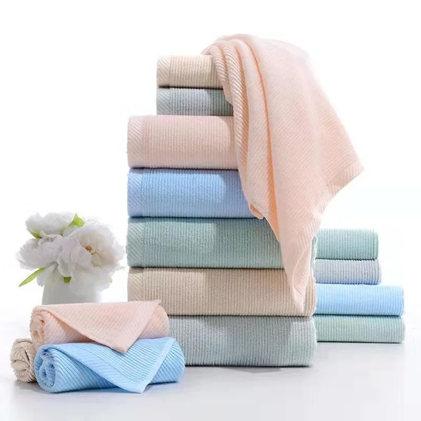 Bamboo Fiber Towel Set Rectangle Kids Adults Soft Large Towels Stripe Household Good Water Absorption Square Face Towel for Home
Bamboo Fiber Towel Set Rectangle Kids Adults Soft Large Towels Stripe Household Good Water Absorption Square Face Towel for Home