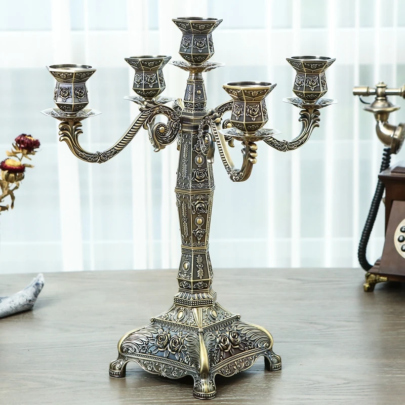 Bronze Candle hodlers Metal 5-arms Delicate Wedding Candelabra Candlesticks Candle Stand Table Centerpiece For Event Decoration
Bronze Candle hodlers Metal 5-arms Delicate Wedding Candelabra Candlesticks Candle Stand Table Centerpiece For Event Decoration