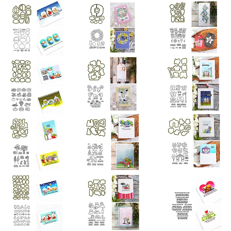 Transparent Clear Stamps &cutting Dies Storage Tank Food Animal Flower Words for Diy Album Scrapbooking Cards Crafts New 2021
Transparent Clear Stamps &cutting Dies Storage Tank Food Animal Flower Words for Diy Album Scrapbooking Cards Crafts New 2021