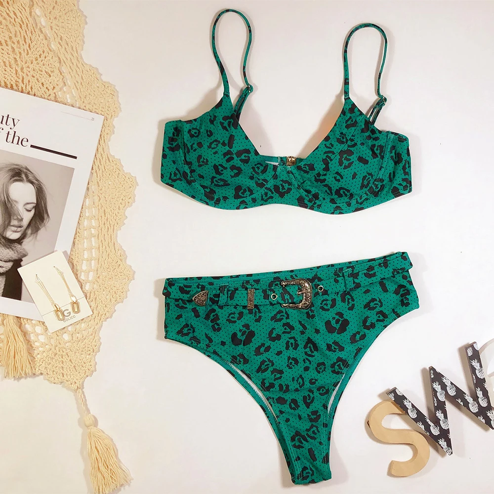Qeils Green Leopard Belt Push Up Bikini 2021 New Arrival Straps Padded High Waist Swimsuit Snake Print Sexy Swimwear Women
Qeils Green Leopard Belt Push Up Bikini 2021 New Arrival Straps Padded High Waist Swimsuit Snake Print Sexy Swimwear Women
