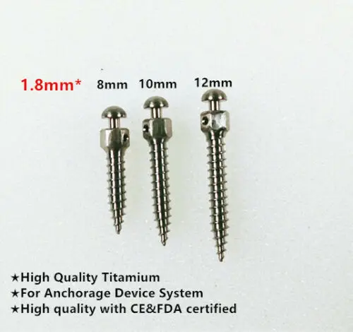 φ1.8mm Dental Ortho Implant Mini Screw Self-Drilling 8mm/10mm/12mm Screws Driver
φ1.8mm Dental Ortho Implant Mini Screw Self-Drilling 8mm/10mm/12mm Screws Driver