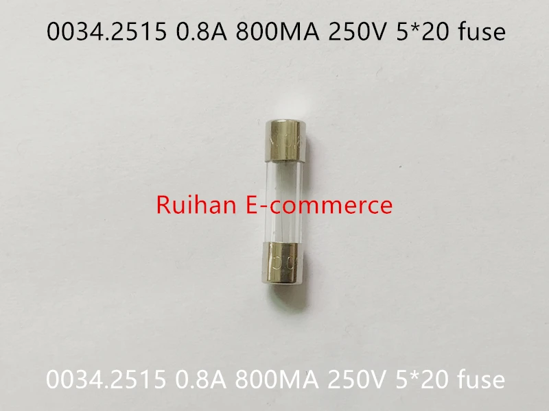 Оригинальный Новый предохранитель 100% 0034 2515 0.8A 800MA 250V 5*20 | Строительство и ремонт