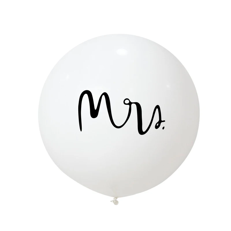 1pcs/lot 36inch Good Quality Round White Print Mr&Mrs Latex Balloons Happy Wedding Valentine's Day Event Air Globos Supplies
1pcs/lot 36inch Good Quality Round White Print Mr&Mrs Latex Balloons Happy Wedding Valentine's Day Event Air Globos Supplies