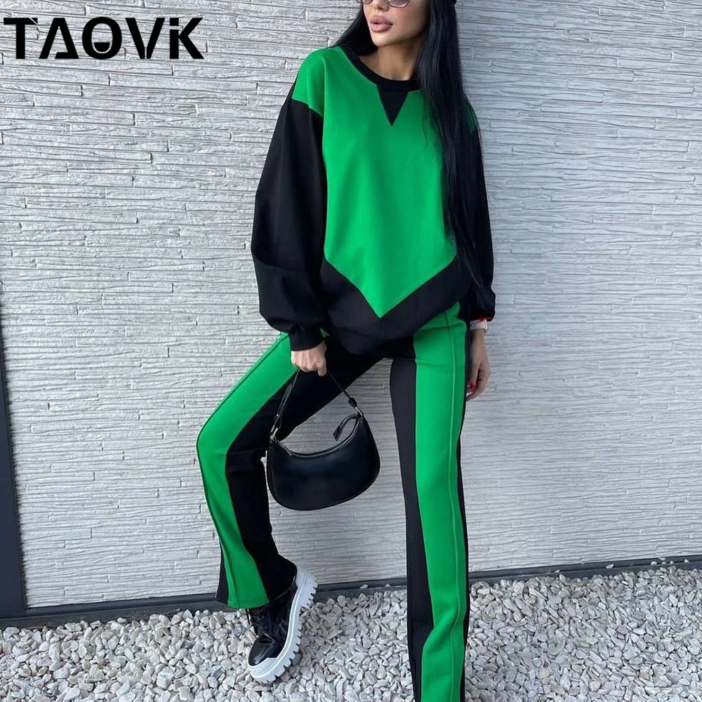 Женский спортивный костюм TAOVK, комплект из двух предметов, пуловер и свитшот из чистого хлопка и брюки на молнии
Женский спортивный костюм TAOVK, комплект из двух предметов, пуловер и свитшот из чистого хлопка и брюки на молнии