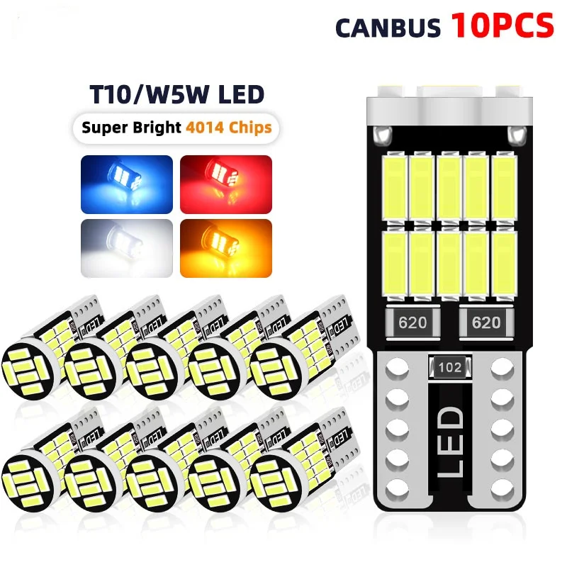 10PCS T10 Led Canbus W5W Led Bulbs 168 194 Signal Lamp Dome Reading License Plate Light Car Interior Lights led T10 Canbus
10PCS T10 Led Canbus W5W Led Bulbs 168 194 Signal Lamp Dome Reading License Plate Light Car Interior Lights led T10 Canbus
