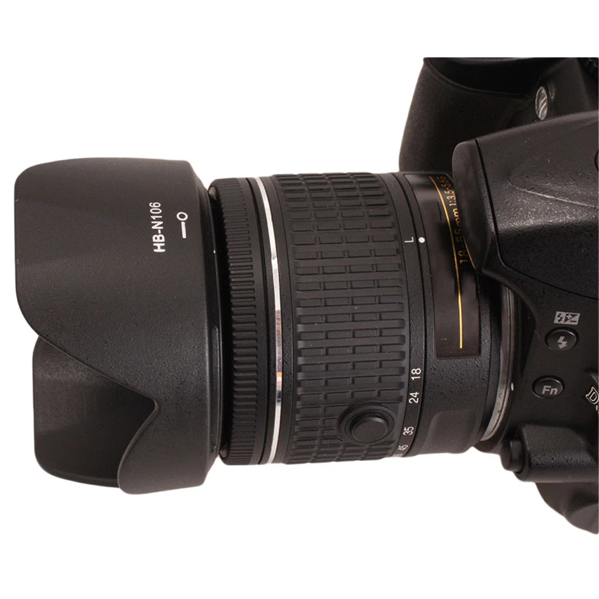 Camera HB-N106 Bayonet Petal Reversible Lens Hood Suit for Nikon D3300 AF-P DX 
Camera HB-N106 Bayonet Petal Reversible Lens Hood Suit for Nikon D3300 AF-P DX