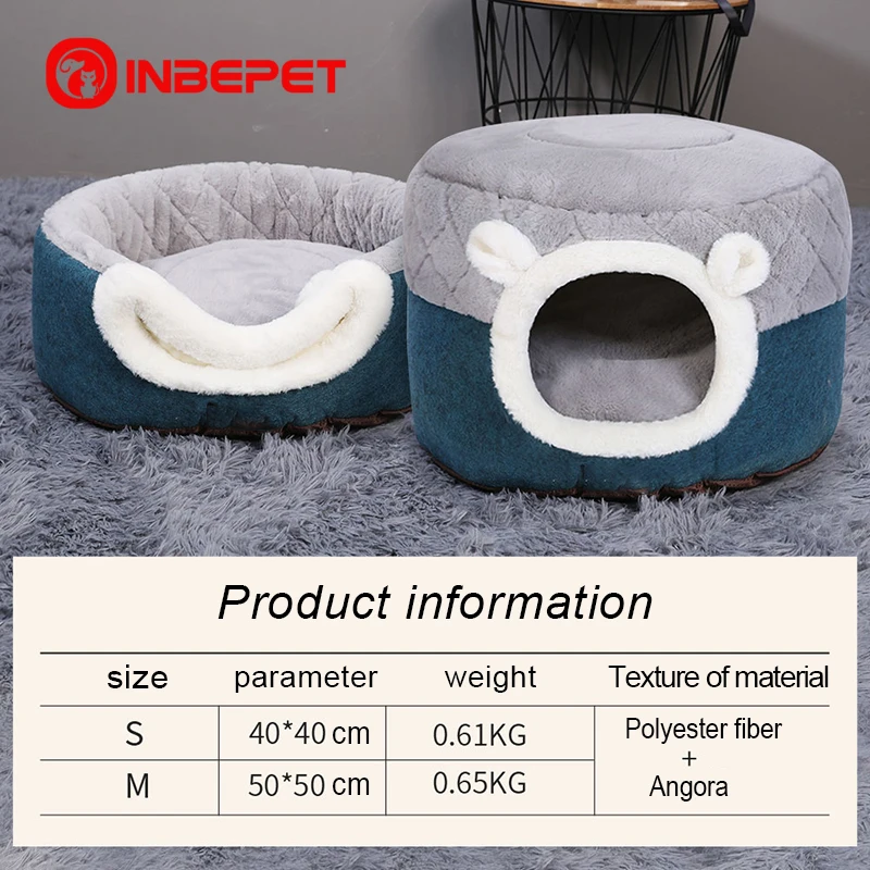 INBEPET Cat Bed House Soft Plush Kennel Puppy Cushion Small Dogs Cats Litter Nest Winter Warm Sleeping Pet Dog Bed Pet Mat
INBEPET Cat Bed House Soft Plush Kennel Puppy Cushion Small Dogs Cats Litter Nest Winter Warm Sleeping Pet Dog Bed Pet Mat