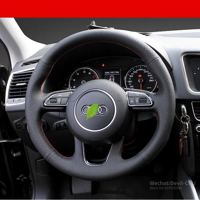 steering wheel cover suitable for Audi A4L Q5 A6L A5 A3 Q7 A8L Real Alcantara suede hand-sewn Automotive interior Auto parts
steering wheel cover suitable for Audi A4L Q5 A6L A5 A3 Q7 A8L Real Alcantara suede hand-sewn Automotive interior Auto parts