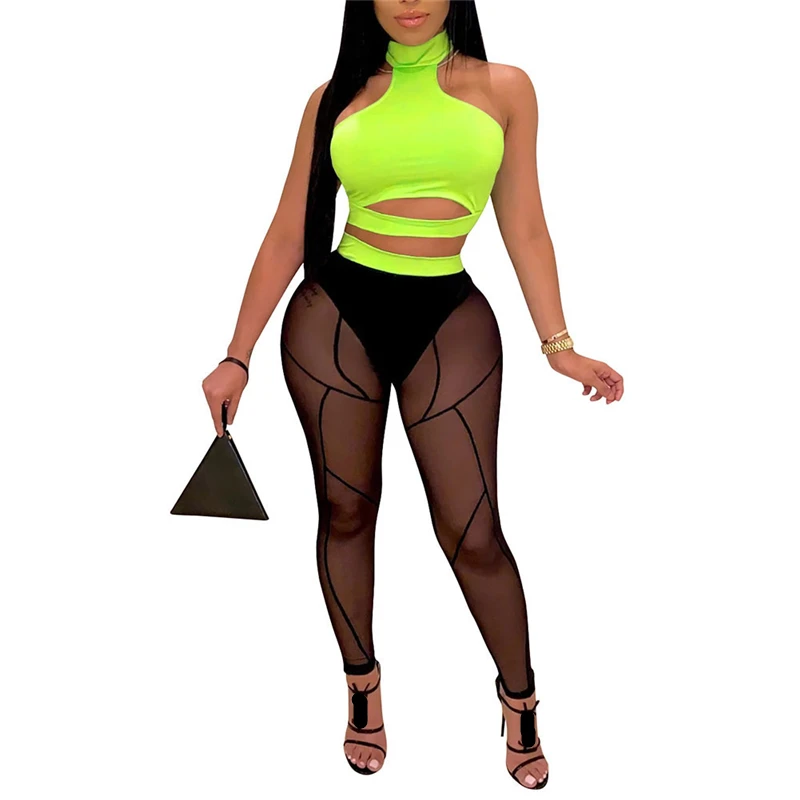 New Hot Sale Fashion Women Nightclub Clothes Set, Off-shoulder Hollowed-out Crop Tops + See Through Mesh Pants, S-XXL Wholesale
New Hot Sale Fashion Women Nightclub Clothes Set, Off-shoulder Hollowed-out Crop Tops + See Through Mesh Pants, S-XXL Wholesale