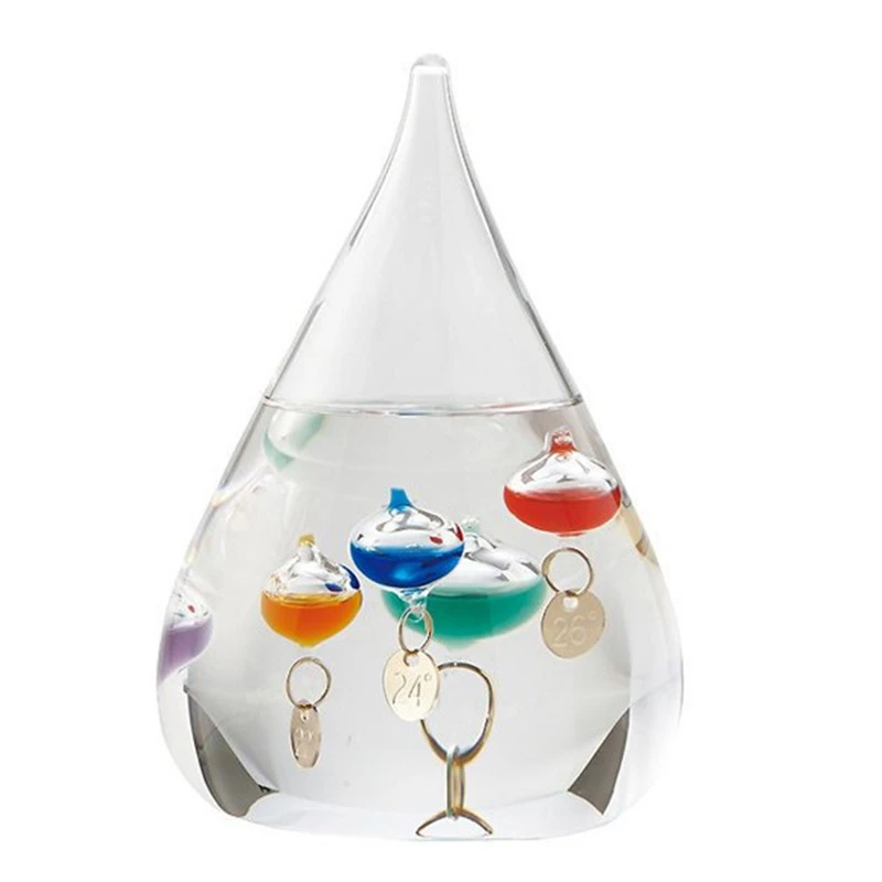 Galileo Thermometer Water Drop Weather Forecast Bottle Creative Decoration Birthday Gift Children Toy
Galileo Thermometer Water Drop Weather Forecast Bottle Creative Decoration Birthday Gift Children Toy