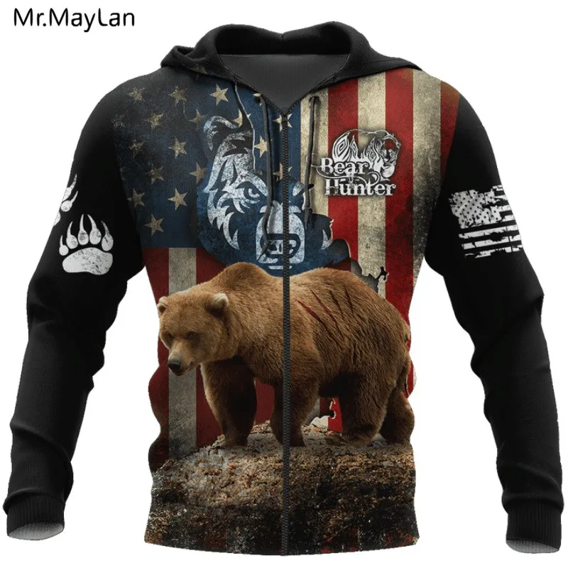 Newest Bear Hunter Men's Hoodies 3D Printed Jacket Men/Women Casual Streetwear Hip Hop Harajuku Hoodie Tracksuit Men Clothes
Newest Bear Hunter Men's Hoodies 3D Printed Jacket Men/Women Casual Streetwear Hip Hop Harajuku Hoodie Tracksuit Men Clothes