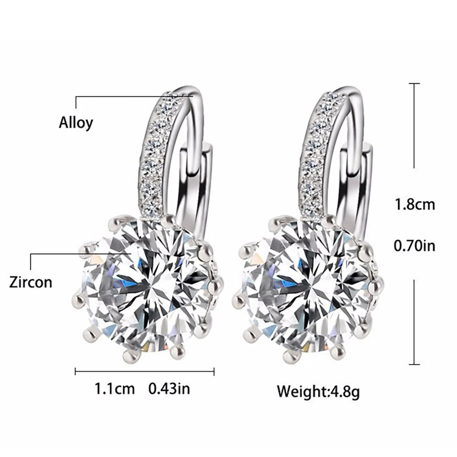 Personality Romantic Retro Diamond Hoop Earrings Love Metal Cold Light Colourful Earring Ladies Crystal Charming Jewelry
Personality Romantic Retro Diamond Hoop Earrings Love Metal Cold Light Colourful Earring Ladies Crystal Charming Jewelry