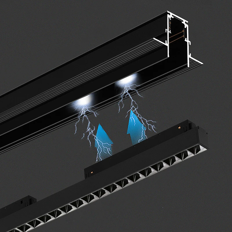 Magnetic Track Lighting Systems Spotlight Luminaire LED Lamp No Main Light Design Recessed Mountd Magneti Track Light System
Magnetic Track Lighting Systems Spotlight Luminaire LED Lamp No Main Light Design Recessed Mountd Magneti Track Light System