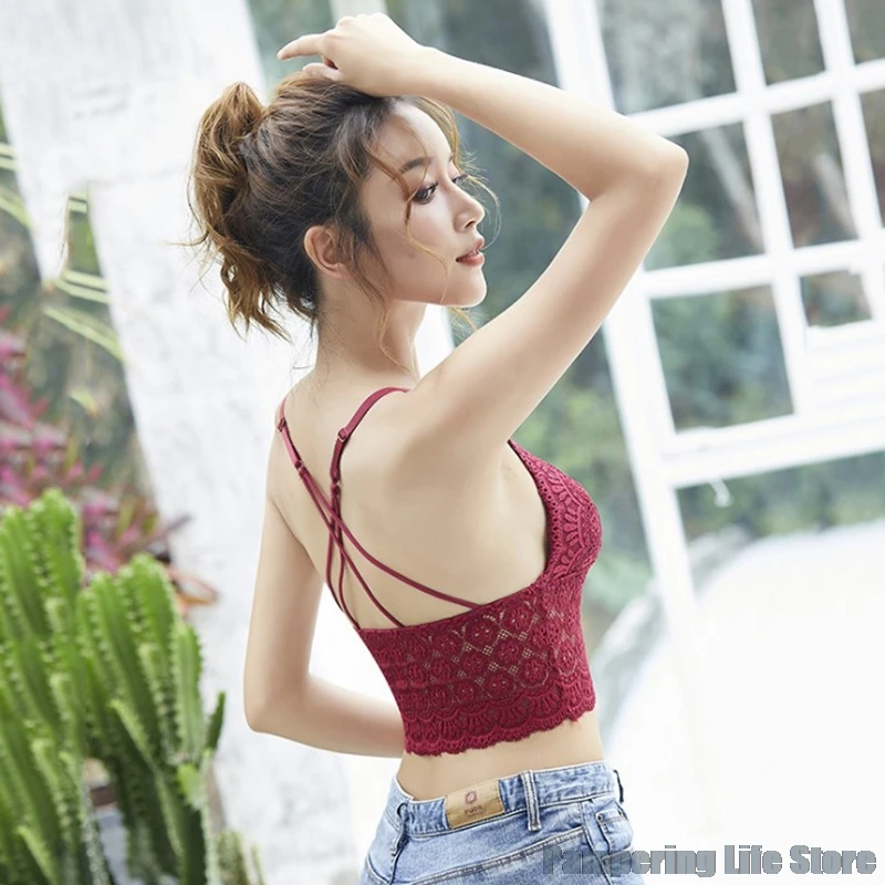 Women Floral Embroidered Bralette Cropped Camis Top Lace Tube Tops Sexy Lingerie Push Up Bra Bandeau Top
Women Floral Embroidered Bralette Cropped Camis Top Lace Tube Tops Sexy Lingerie Push Up Bra Bandeau Top
