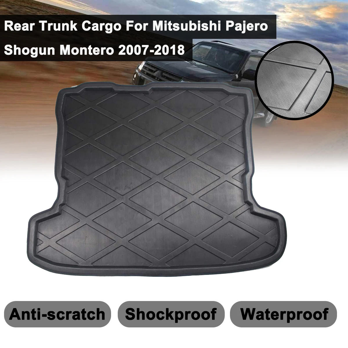 Для Mitsubishi Pajero V97 Shogun 2007 2008 2009 2010-2018 Коврики для багажника загрузочный лоток Задняя Крышка багажника ковер пэд матовый коврик
Для Mitsubishi Pajero V97 Shogun 2007 2008 2009 2010-2018 Коврики для багажника загрузочный лоток Задняя Крышка багажника ковер пэд матовый коврик