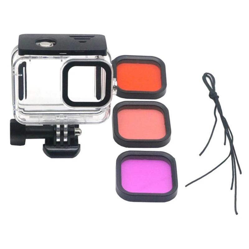 45M Waterproof Case Underwater Tempered Glass Diving Housing Cover Lens Filter for GoPro Hero 9 Black Camera Accessories
45M Waterproof Case Underwater Tempered Glass Diving Housing Cover Lens Filter for GoPro Hero 9 Black Camera Accessories