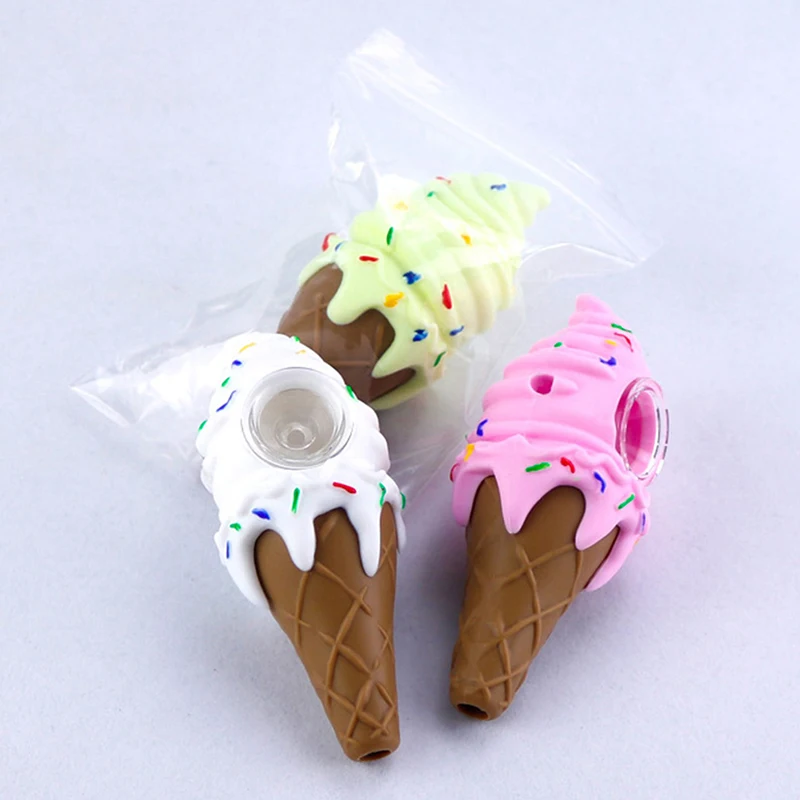 Creative Ice Cream Pipe Silicone Smoking Pipe With Clean Cover And Decorative Bowl Interior 1 Pc
Creative Ice Cream Pipe Silicone Smoking Pipe With Clean Cover And Decorative Bowl Interior 1 Pc
