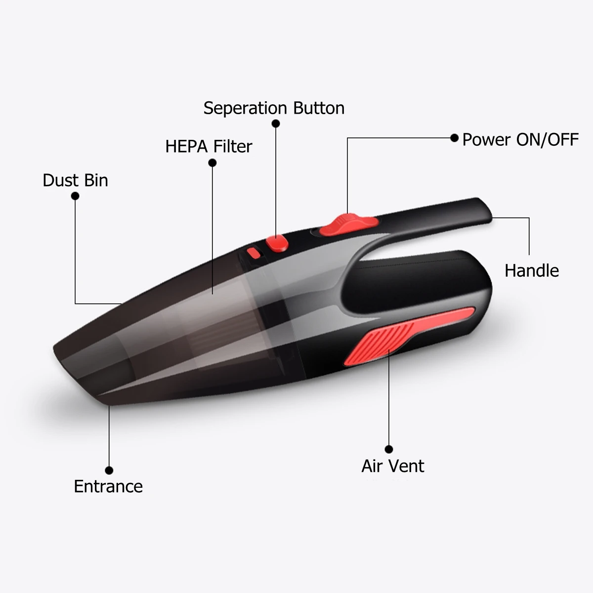 120W 5000pa Handheld Cordless Vacuum Cleaner for Car Home Use HEPA Filter Mini Portable USB Rechargeable Wet Dry 2200mAh
120W 5000pa Handheld Cordless Vacuum Cleaner for Car Home Use HEPA Filter Mini Portable USB Rechargeable Wet Dry 2200mAh