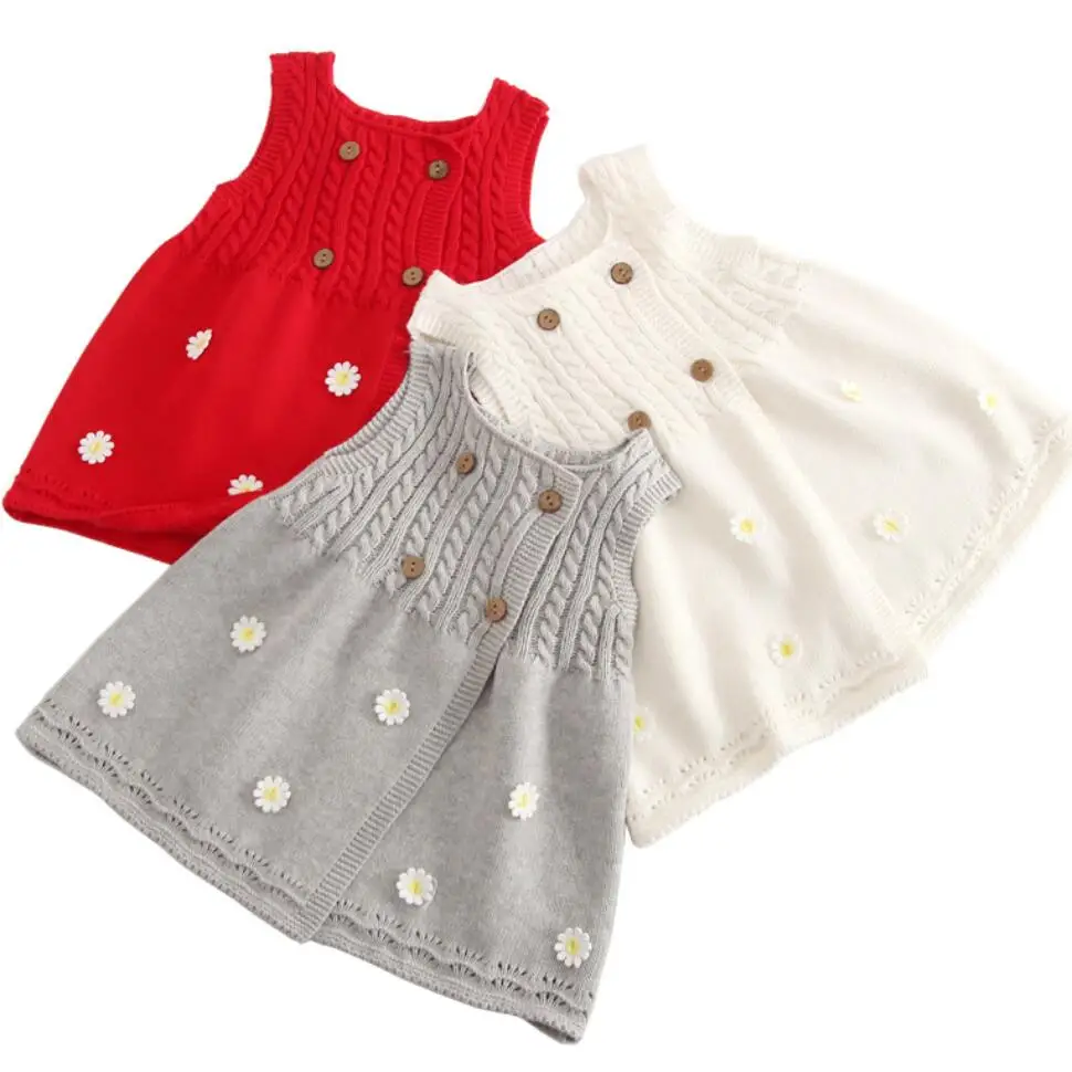 Baby Girls Sweater Button Cardigan Knitted Vest Dress For Children's Waistcoat Kids Clothes Elegant Princess Dresses
Baby Girls Sweater Button Cardigan Knitted Vest Dress For Children's Waistcoat Kids Clothes Elegant Princess Dresses