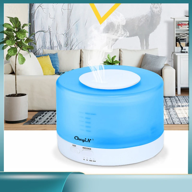 

Air Humidifier Aroma Diffuser Essential Oil Aromatherapy Diffusers Humidifiers Night Light Electric Mist Maker Fogger 3M 500ML