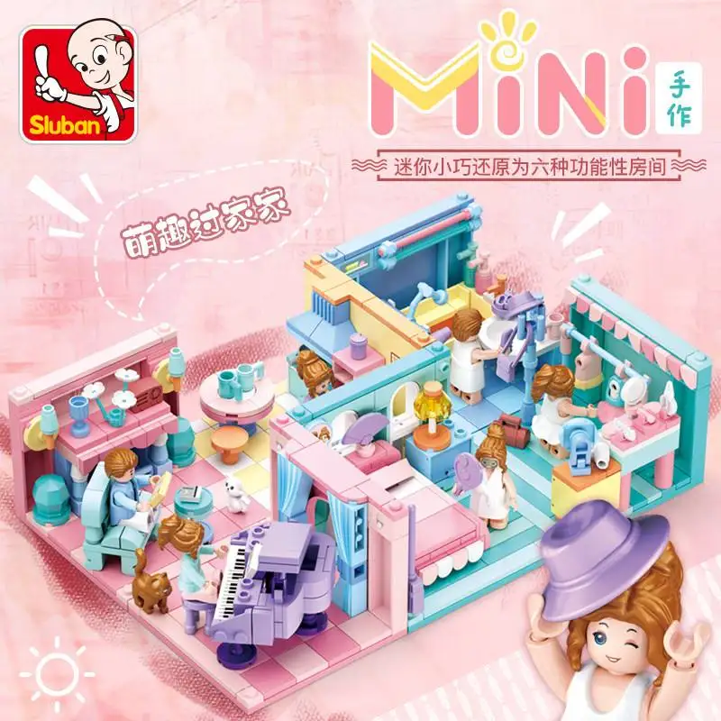 SLuban blocks MINI Hand-Made 6 IN 1Family Street View Set Building Blocks Bedroom, kitchen piano Toys for Childs birthday Gifts
SLuban blocks MINI Hand-Made 6 IN 1Family Street View Set Building Blocks Bedroom, kitchen piano Toys for Childs birthday Gifts