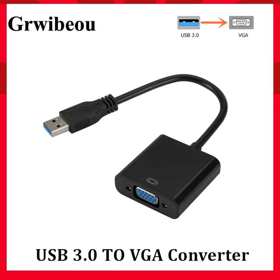 Grwibeou USB 3.0 to VGA Adapter External Video Card Multi Display Adapter for Win 7/8/10 Desktop Laptop PC Monitor Project HDTV
Grwibeou USB 3.0 to VGA Adapter External Video Card Multi Display Adapter for Win 7/8/10 Desktop Laptop PC Monitor Project HDTV