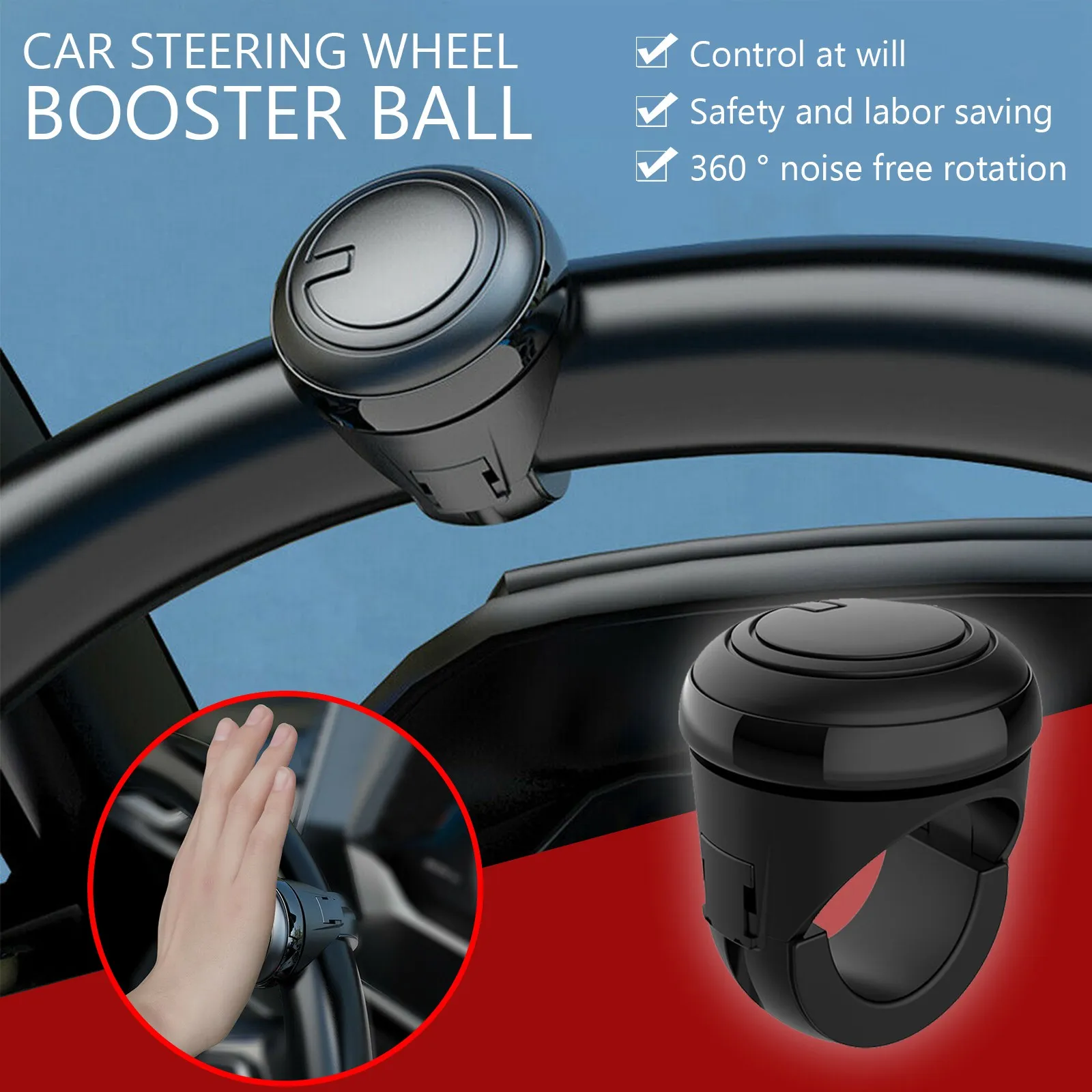 Universal Car Truck Steering Wheel Aid Power Handle Assister Spinner Knob Ball Steering Wheel Accessories
Universal Car Truck Steering Wheel Aid Power Handle Assister Spinner Knob Ball Steering Wheel Accessories
