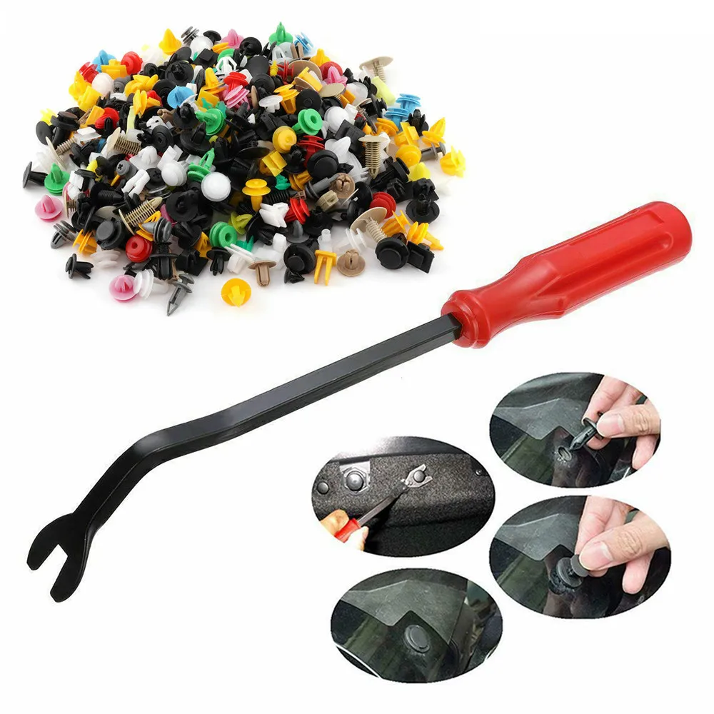 200Pcs/pack Auto Car Body Door Trim Panel Clip Moulding Clips Plastic Push Pin Rivet Fasteners With Screwdriver Tool
200Pcs/pack Auto Car Body Door Trim Panel Clip Moulding Clips Plastic Push Pin Rivet Fasteners With Screwdriver Tool