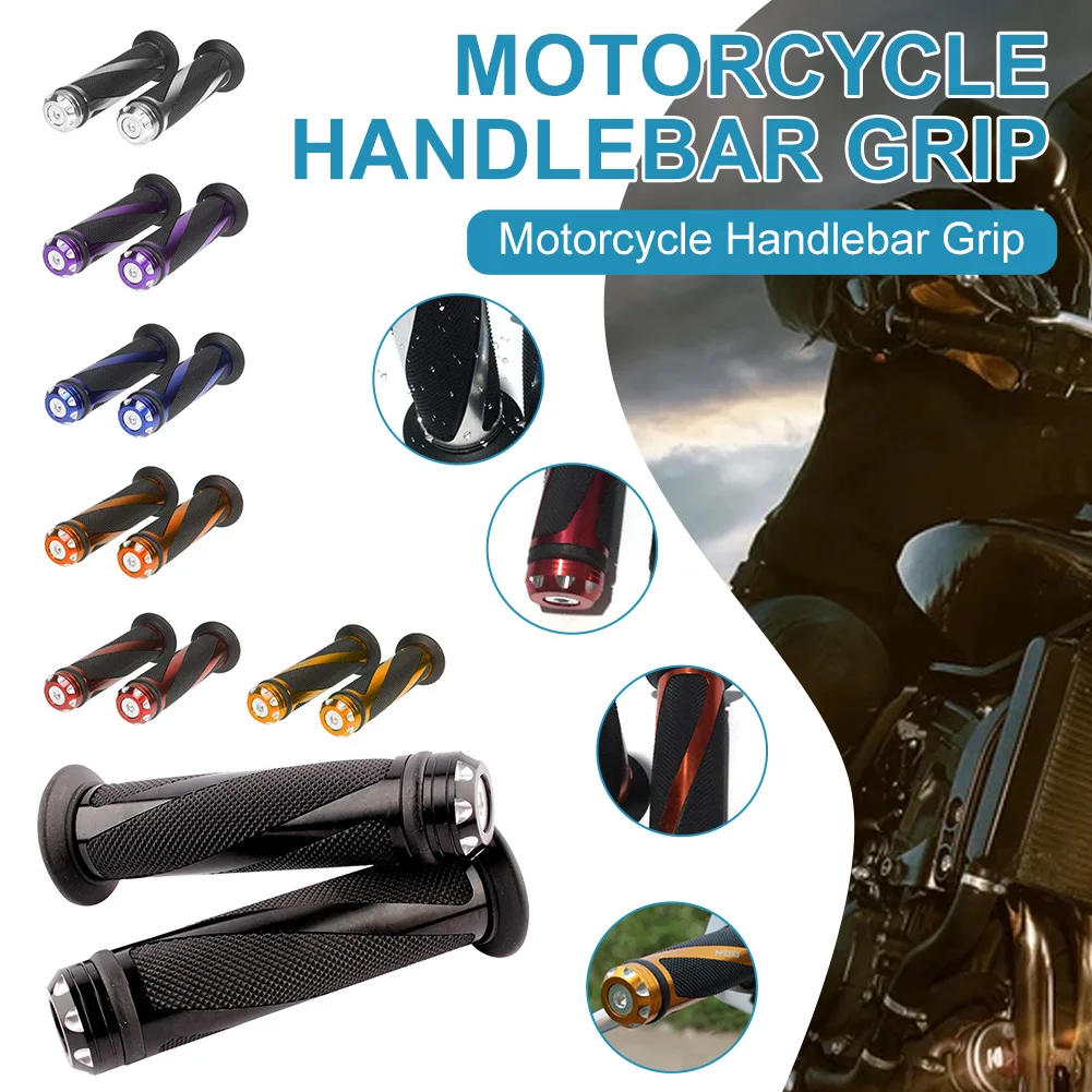 SALE 22MM Aluminum Alloy Motorcycle Handlebar Grip Anti-Slip Rubbe Cover Hand Grip Brake Handle for Motorcyycle Bie Dirt Pit ATV
SALE 22MM Aluminum Alloy Motorcycle Handlebar Grip Anti-Slip Rubbe Cover Hand Grip Brake Handle for Motorcyycle Bie Dirt Pit ATV