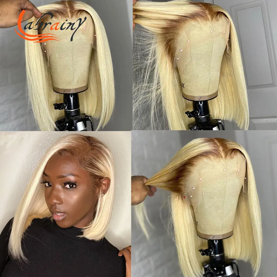 13x5 Blonde Short Bob Straight Hd Lace Frontal Human Hair Wigs Blunt Cut Ombre 613 Pre Plucked Full Colored Front Wig Woman 13x6
13x5 Blonde Short Bob Straight Hd Lace Frontal Human Hair Wigs Blunt Cut Ombre 613 Pre Plucked Full Colored Front Wig Woman 13x6