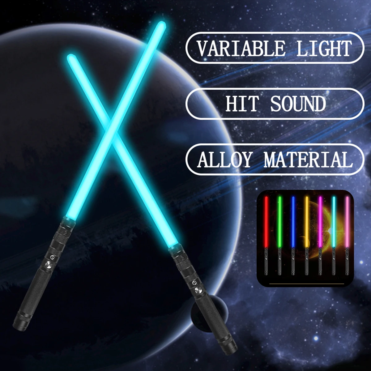RGB Lightsaber Heavy Fighting Metal Handle RGB 7Colors change Blaster Toys Gift laser Sword Kids Toys for Christmas Gift
RGB Lightsaber Heavy Fighting Metal Handle RGB 7Colors change Blaster Toys Gift laser Sword Kids Toys for Christmas Gift