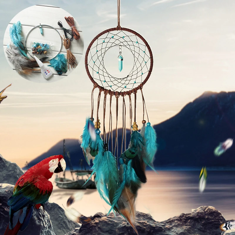 DIY Dream Catcher Set Home Decoration Accessories Kit Room Wall Hanging Ornaments Bedroom Decor Feathers Pendant with Light
DIY Dream Catcher Set Home Decoration Accessories Kit Room Wall Hanging Ornaments Bedroom Decor Feathers Pendant with Light