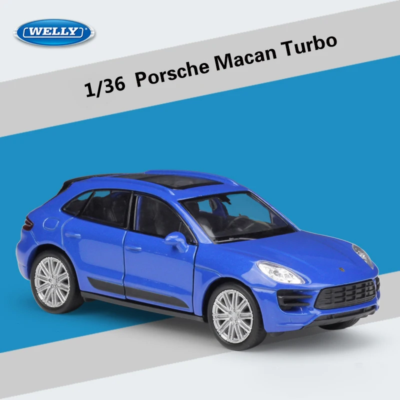 WELLY литая модель автомобиля в масштабе 1:36 Porsche Macan Turbo, модель внедорожника, игрушечный автомобиль из металлического сплава для детей, коллекция подарков
WELLY литая модель автомобиля в масштабе 1:36 Porsche Macan Turbo, модель внедорожника, игрушечный автомобиль из металлического сплава для детей, коллекция подарков