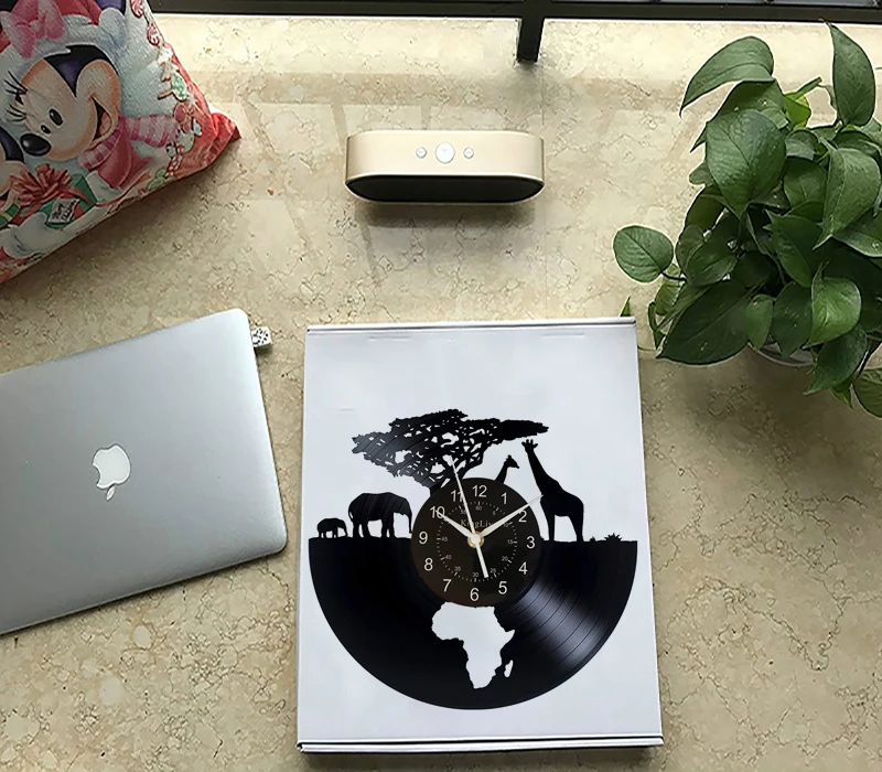 Vinyl Clock Africa - Safari Animals Vinyl Record Wall Clock - South African Animal Figurines Handmade Decor for Home DIY
Vinyl Clock Africa - Safari Animals Vinyl Record Wall Clock - South African Animal Figurines Handmade Decor for Home DIY