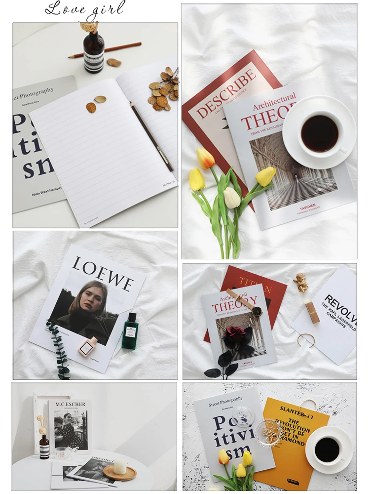 INS Photography Props Popular Magazine Cover Notebook Photo Fotografia Shoot for Food, Coffee, Tea, Jewelry, Necklace, Cosmetics
INS Photography Props Popular Magazine Cover Notebook Photo Fotografia Shoot for Food, Coffee, Tea, Jewelry, Necklace, Cosmetics