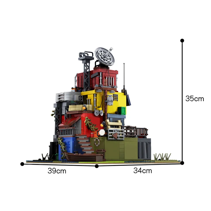 City Buildings Post Apocalyptic Survivors Base on Docks Creator Fish House Modular Building Blocks Architecture Toys For Adults
City Buildings Post Apocalyptic Survivors Base on Docks Creator Fish House Modular Building Blocks Architecture Toys For Adults