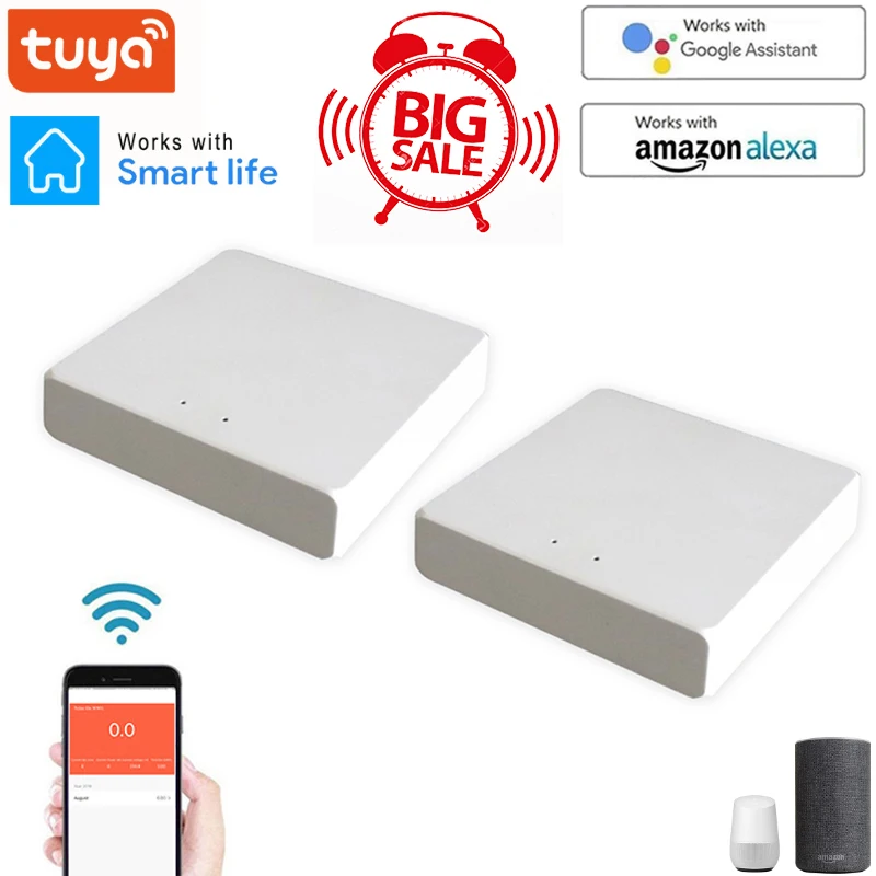 Умный дом Tuya Zigbee Bridge, хаб с дистанционным управлением, работает через приложение
Умный дом Tuya Zigbee Bridge, хаб с дистанционным управлением, работает через приложение