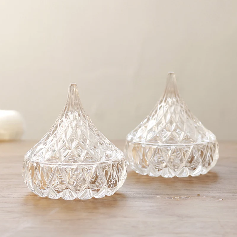 Glass Jewelry Box Crystal Diamond Ring Earrings Watch Cotton Swab Storage Jar Household Embossed Candy Snack Jar Home Decoration
Glass Jewelry Box Crystal Diamond Ring Earrings Watch Cotton Swab Storage Jar Household Embossed Candy Snack Jar Home Decoration