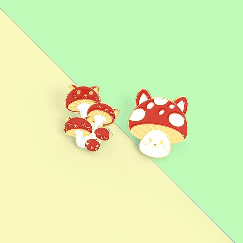 Cat Face Mushroom Enamel Pin Custom Animal Plant Brooch Bag Clothes Lapel Pin Badge Cartoon Jewelry Gift for Kids Friends
Cat Face Mushroom Enamel Pin Custom Animal Plant Brooch Bag Clothes Lapel Pin Badge Cartoon Jewelry Gift for Kids Friends