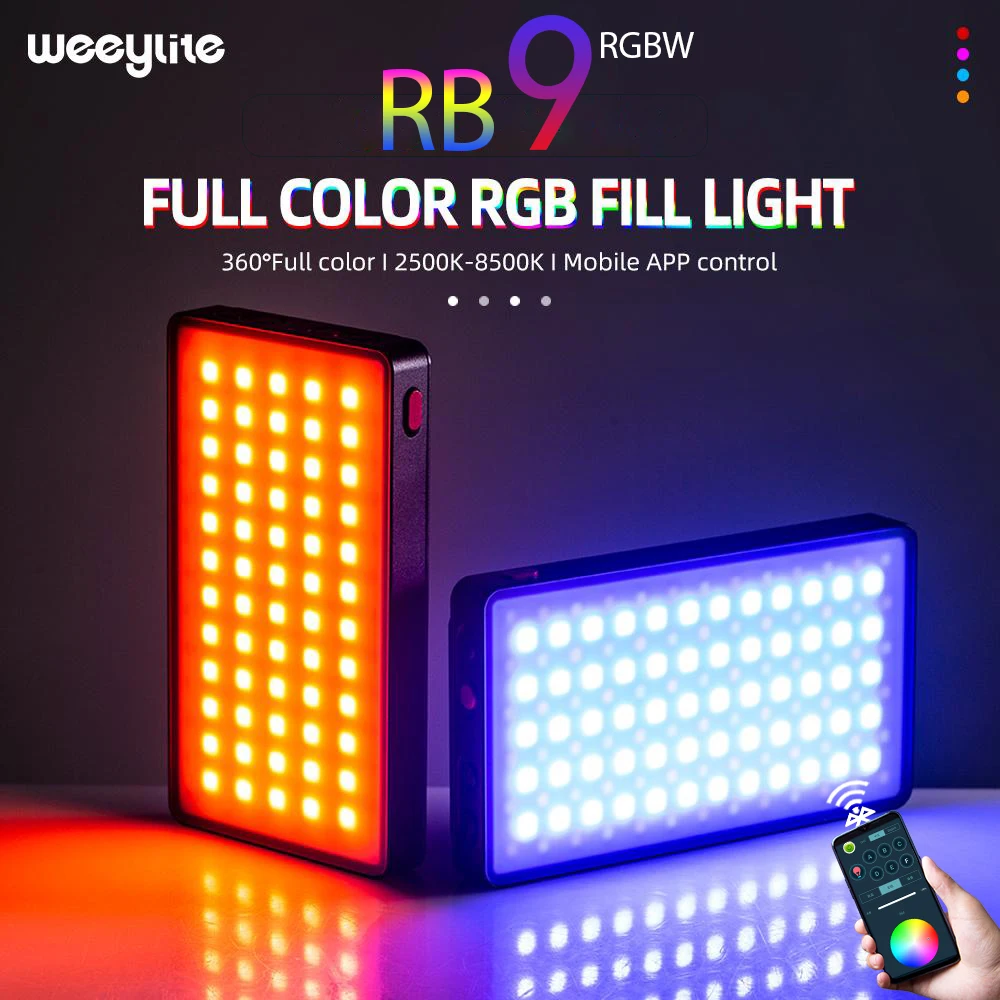 Viltrox Weeylite RB9 RGB светодиодная камера видео заполсветильник Мини Портативный полноцветсветильник Диммируемый приложение управление с портат...
Viltrox Weeylite RB9 RGB светодиодная камера видео заполсветильник Мини Портативный полноцветсветильник Диммируемый приложение управление с портат...
