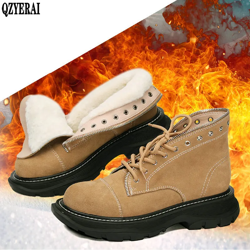 Women Winter shoe Boots 2020 New Genuine Leather Ladies Short Boots Wool Warm Non-slip Student Women Ankle Boots
Women Winter shoe Boots 2020 New Genuine Leather Ladies Short Boots Wool Warm Non-slip Student Women Ankle Boots