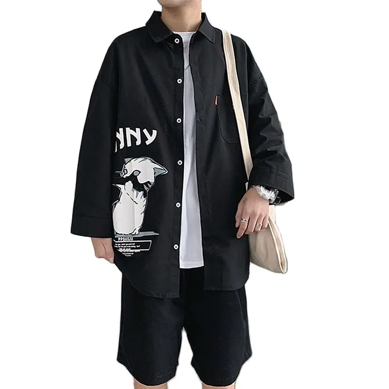 Summer Three-Quarter Sleeve Men's T-shirt Loose Plus Size Short-Sleeved Printed Casual Shirts
Summer Three-Quarter Sleeve Men's T-shirt Loose Plus Size Short-Sleeved Printed Casual Shirts