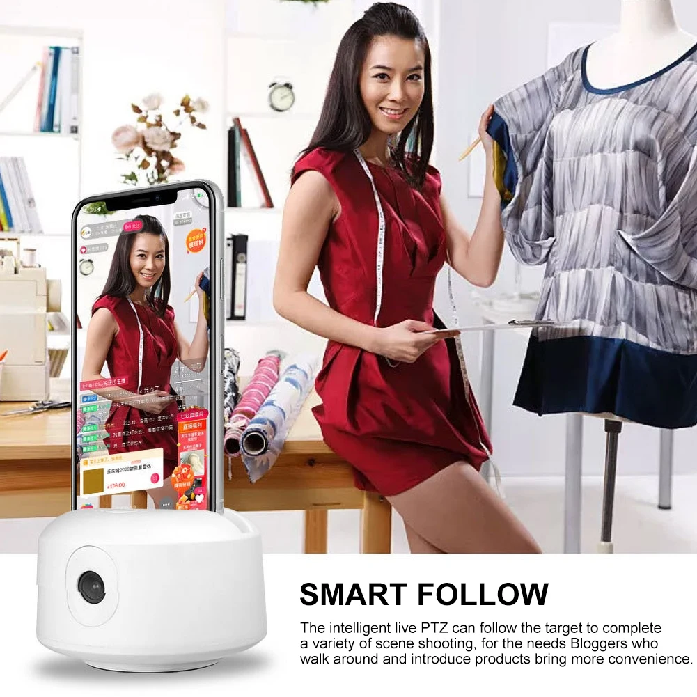 Smart AI Face Tracking Mobile Phone Holder VLOG Shooting Phone Stand Universal 360 Degree Tracking For Video Call Live Streaming
Smart AI Face Tracking Mobile Phone Holder VLOG Shooting Phone Stand Universal 360 Degree Tracking For Video Call Live Streaming
