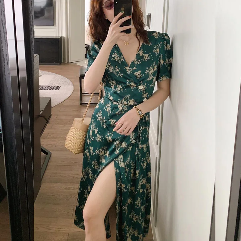 Long Maxi Dress Women Summer Bohemian Wrap Floral Print Beach Dress V-Neck Split Short Sleeve Vintage Sundress Vestidos
Long Maxi Dress Women Summer Bohemian Wrap Floral Print Beach Dress V-Neck Split Short Sleeve Vintage Sundress Vestidos