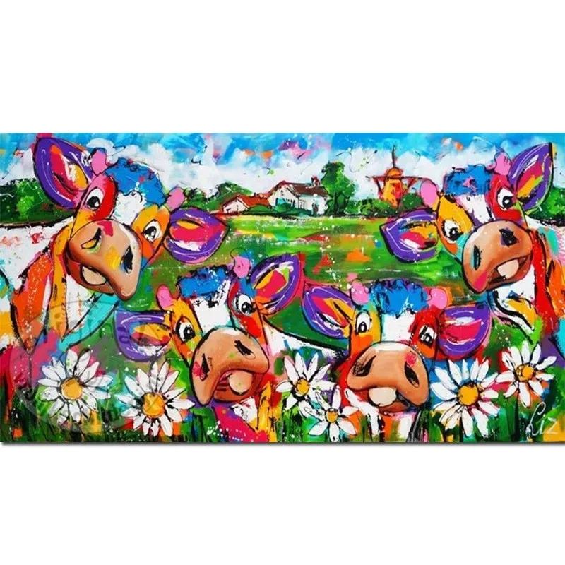 5D DIY Diamond Painting Colorful cow Diamond inlay Crafts Cross Stitch Rhinestone Mosaic Gifts Diamond Embroidery stickers
5D DIY Diamond Painting Colorful cow Diamond inlay Crafts Cross Stitch Rhinestone Mosaic Gifts Diamond Embroidery stickers