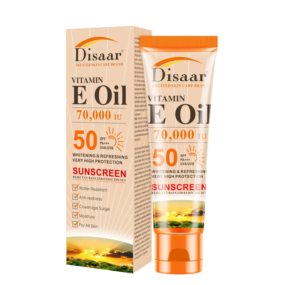 Disaar Sunscreen Cream Anti-ultraviolet Moisturizer 50g refreshing sunblock prevents sun-induced skin damage summer beach SPF50
Disaar Sunscreen Cream Anti-ultraviolet Moisturizer 50g refreshing sunblock prevents sun-induced skin damage summer beach SPF50